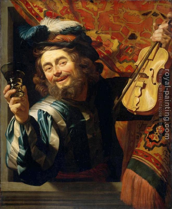 Gerrit Van Honthorst : Fiddler